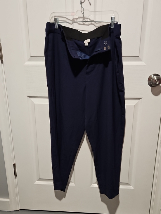 a new day Pants - a new day Navy Straight-Leg Trousers